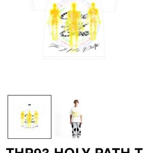 Graphic White T-Shirt with Yellow Design